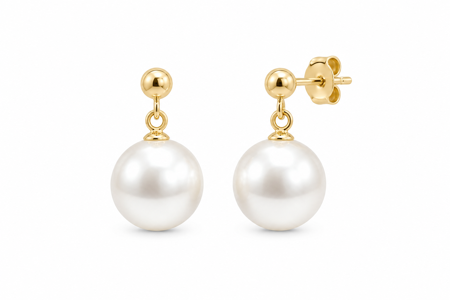 Pendientes Perla Natural